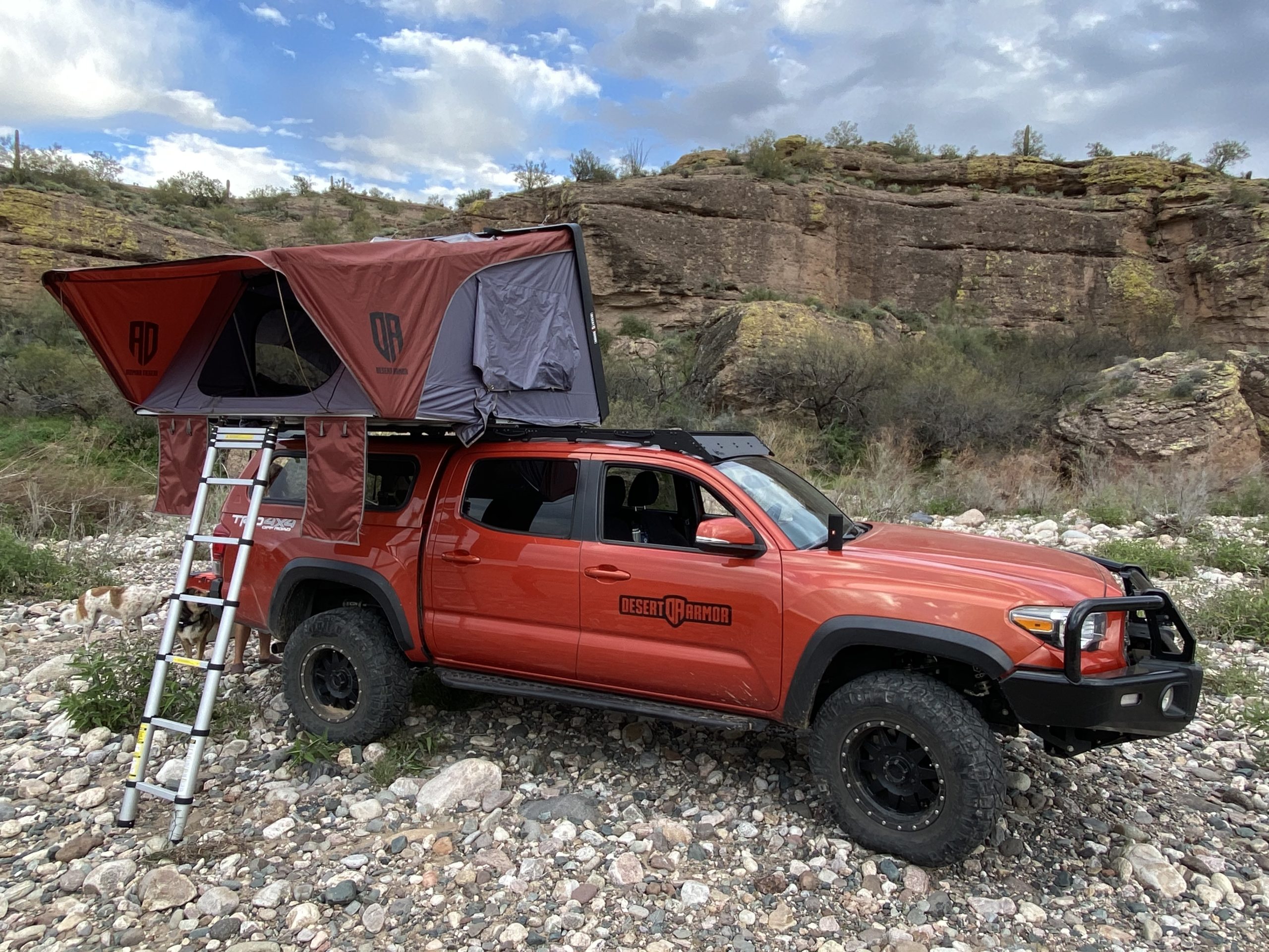 Desert Armor Warrior XL Roof Top Tent - 3 Person Roof Top Tent ...