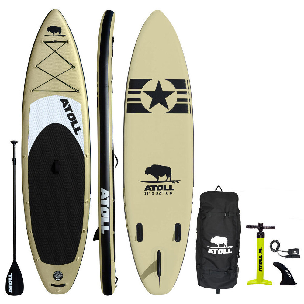 Atoll Paddle Board - All-Around Desert Sand iSUP Package (11